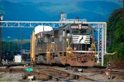 Diesellok 2505 in Roanoke, Virginia.