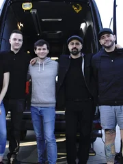 L-R: Cody Ray Desbiens, Chandler Riggs, Dave Tango, Steve Gonsalves