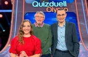 Quizduell-Olymp: Marie-Louise Finck, Prof. Eckhard Freise und Thorsten Zirkel.
