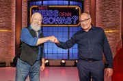 Treten bei "Wer weiß denn sowas?" als Kandidaten gegeneinander an: Die "Rentnercops", Schauspieler Bill Mockridge (l.) und Schauspieler Hartmut Volle (r.).
