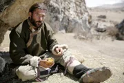 Hazen eating some yak butter.