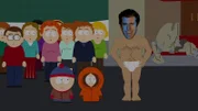 Vorne, l-r: Stan, Kenny, Mel Gibson
