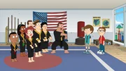 Sensei Tom (3.v.r.), Snot (2.v.r.), Steve (r.)