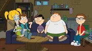 L-R: Roger als Jenny, Schmuely, Toshi, Barry, Steve