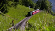 Trainieren Sie in einem Berggebiet