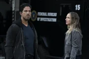 Luke Alvez (Adam Rodriguez, l.); Jennifer Jareau (A. J. Cook, r.)