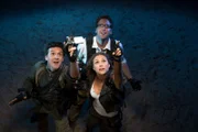 The cast of Chasing UFOs on National Geographic Channel, Ben McGee, James C. Fox und Erin Ryder.