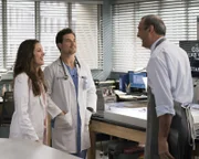 (v.l.n.r.) Dr. Carina DeLuca (Stefania Spampinato); Dr. Andrew DeLuca (Giacomo Gianniotti); Dr. Vincenzo DeLuca (Lorenzo Caccialanza)