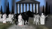 Das Ritual eines Tieropfers im alten römischen Reich. (Kredit: National Geographic)