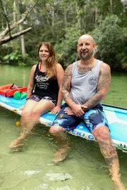 Stand Up Paddeling in Florida Marina Marrer und Mike Hofstettler
