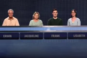 ARD GEFRAGT - GEJAGT FOLGE 891, "Alexander Bommes präsentiert beliebtes Quizformat", am Donnerstag (14.08.25) um 18:00 Uhr im ERSTEN. Aufzeichnung zum ARD-Quiz „Gefragt-Gejagt“ Die Kandidaten (v.l.n.r. am Panel): Erwin Puscharsky, Jacqueline Jöhnk, Frank Taubert, Lisbeth Drewler.