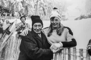 Annemarie Pröll mit ihrem Vater Josef Pröll.