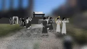 Ein traditioneller Leichenzug für einen Bürger im alten Rom.