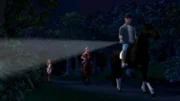 Gunnar (vorne), Flavio (m.) und Wendy (hinten) suchen Sina. Sina ist abgehauen, weil Wendy ihre Gefühle verletzt hatte.