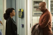Dr. Maggie Pierce (Kelly McCreary, l.); Dr. Richard Webber (James Pickens Jr.)