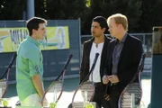 (v.l.n.r.) Andrew Kingman (Travis Caldwell); Eric Delko (Adam Rodriguez); Lt. Horatio Caine (David Caruso)