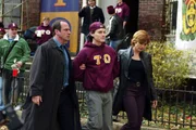 Law & Order: Special Victims Unit  "Brotherhood" (L-R) Christopher Meloni, Noah Fleiss (Nathan Angeli), Mariska Hargitay (Benson)