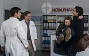 (v.l.n.r.) Ben Ahlbeck (Philipp Danne); Marc Lindner (Christian Beermann); Finja Wolters (Linda Belinda Podzus); Noah Mattes (Chrisitan Martin Schäfer)