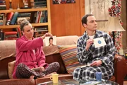 Leonard bittet Penny (Kaley Cuoco, l.) darum, seine Mutter vom Flughafen abzuholen. Er glaubt, die beiden k&ouml;nnten sich so n&auml;her kommen, doch das wird schwieriger als gedacht. Unterdessen bezahlt Sheldon (Jim Parsons, r.) Stuart daf&uuml;r, dass er mit Amy shoppen geht ...