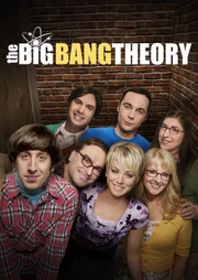 (9. Staffel) - Trotz ihrer Unterschiede sind sie eine super Truppe: Howard (Simon Helberg, vorne l.), Leonard (Johnny Galecki, vorne 2.v.l.), Penny (Kaley Cuoco, vorne M.), Bernadette (Melissa Rauch, vorne r.), Raj (Kunal Nayyar, hinten l.), Sheldon (Jim Parsons, hinten M.) und Amy (Mayim Bialik, hinten r.) ...
