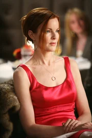 Bree (Marcia Cross) geht alleine zum Essen und genehmigt sich dabei einmal mehr ein paar Gläser Wein zu viel ...