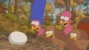(v.l.n.r.) Marge; Bart; Homer; Lisa