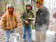 Dave cooks for the crew. They hauled over 100 loads for the week!
