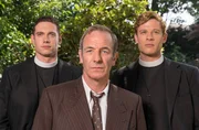 v.l.n.r.: Will Davenport (Tom Brittney), Geordie Keating (Robson Green) und Sidney Chambers (James Norten)