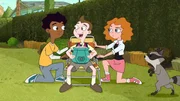 Milo Murphy, Melissa Chase und Zack Underwood.