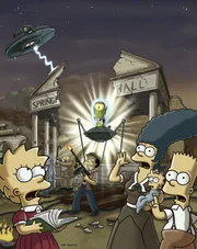 Ein Meteorit ist in den Garten der Simpsons gefallen. Aus ihm entweicht eine grüne Masse, die Homer für einen Weltraum-Marshmallow hält und sie deshalb isst. Das hat dramatische  Folgen ...