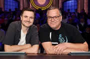 Rateteam-Kapitän Elton (r.) mit dem Komiker, Webvideoproduzent, Schauspieler und Sänger, Phil Laude (l.).