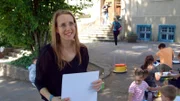 Dr. Isabel Gößwein, Rektorin der Schule und Mutter von 5 Kindern.