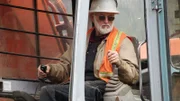 Jack Hoffman in excavator.