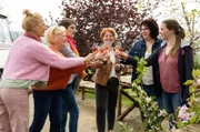 V.l.n.r.: Daniela Bischoff, Elise Paluch, Simone Gutting, Caro Brück, Manuela Holtmann und Anna Lippner stoßen an.
