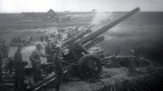 Soldiers besides their cannons