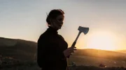 Diana hacks Sherri’s body. She throws her weapons/body parts in black bags over the cliff.
