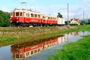 SWR Fernsehen EISENBAHN-ROMANTIK IN DER SCHWEIZ, am Samstag (31.08.13) um 20:15 Uhr. Oldtimer Elektrotriebwagen CFe 3/3 in den Wasserauen.