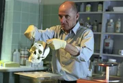 Dr. Robert Kolmaar (Ulrich Mühe) untersucht den Schädel der unbekannten Toten.