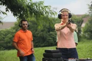 LeAnne and Adam at the gun range.