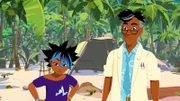 Maimiti und ihr Vater Nino bilden ein Team beim großen Maui-Wettkampf. Da sie neu auf der Insel sind, haben sie nicht viel Erfahrung mit den Regeln des Wettkampfes.