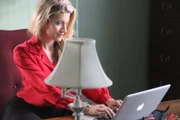LeAnne Walters chatting on a laptop.