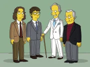 Moe'N'A Lisa: (v.l.n.r.) Michael Chabon, Jonathan Franzen, Tom Wolfe und Gore Vidal ...