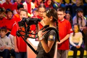 Kamerakind Katharina liefert heute beeindruckende Aufnahmen aus dem "1, 2 oder 3"-Studio.