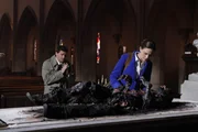 L-R: Booth (David Boreanaz) und Brennan (Emily Deschanel)