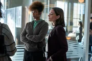 l-r: Chantel Riley (Anise Walker), Detective Sergeant Frankie Bateman (Kathleen Munroe)