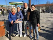 (v.l.n.r.) Anja; Fabrizio; Frank Rosin; Francesco