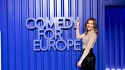 Malarina im Studio bei "Comedy for Europe"