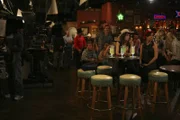 Bei den Dreharbeiten zu "How I Met Your Mother" ...