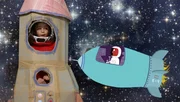 Ilja begegnet im Weltraum einem Monster in einer Rakete.
