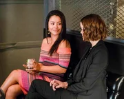 Cierra Ramirez (Mariana Adams Foster), Maia Mitchell (Callie Adams Foster).